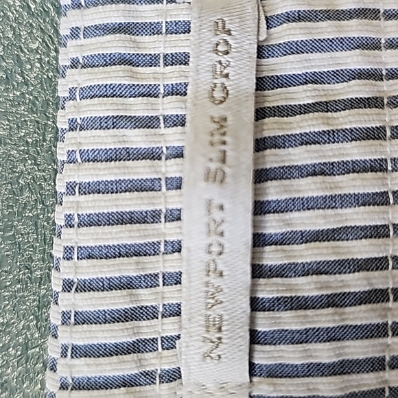 CHARTER CLUB, Y2K Womens Newport slim crop searsucker pants. Gray/white. SIZE 12 - Picture 12 of 15